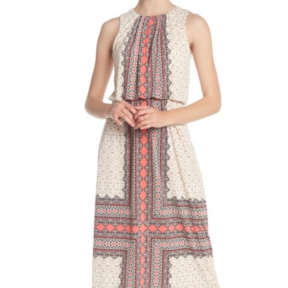 London Times Dresses & Skirts - London Times Scarf Paisley Sleeveless Maxi Dress 8